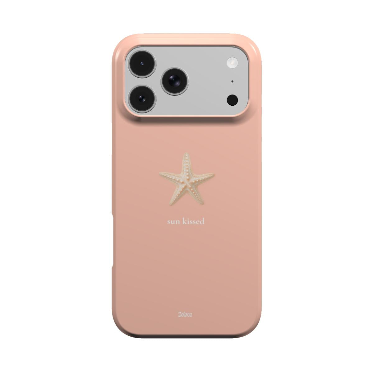 Peach case with starfish